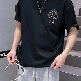Chrome Hearts CH Fashion summer new cross short sleeve men's T-shirt-1865  